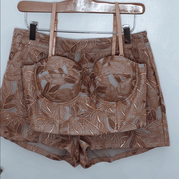 JLUXLABEL, Cream & light pink. Lacy two piece. Sexy and classy all-in-one. - Picture 2 of 6